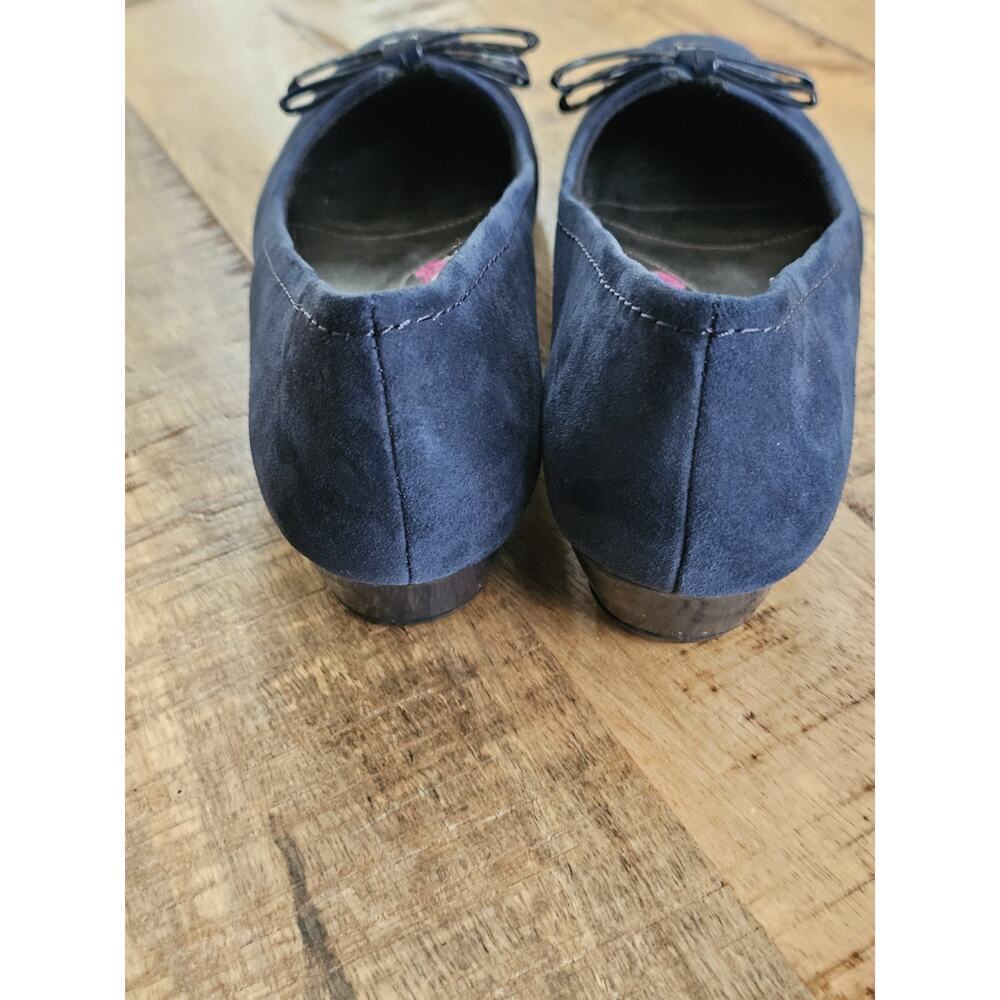 Ros Hommerson Leather Tulane Classic Slip On Shoe Women's Size 8.5 SS Navy - Picture 7 of 10